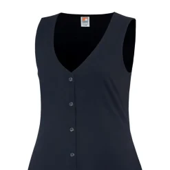 SoulCal V-Neck Midi A-Line Dress in Black