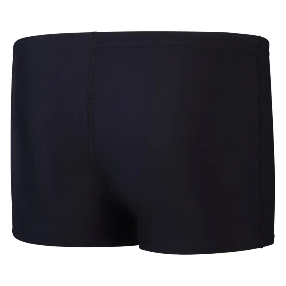 Speedo Boys Medley Logo Aquashorts in Black yellow