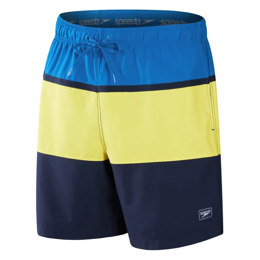 Speedo Colorblock Redondo Edge Volley 17 Water Shorts in Blue yellow