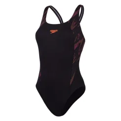 Speedo Hyperback Splice Muscleback Swimsuit in Black