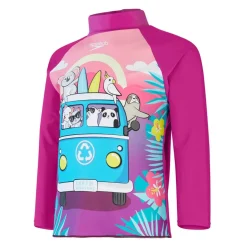 Speedo Infants Long Sleeve Rash Top in Purple blue