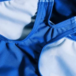 Speedo Infants Placement 1 Piece Swimsuit in Blue pink