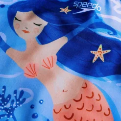 Speedo Infants Placement 1 Piece Swimsuit in Blue pink