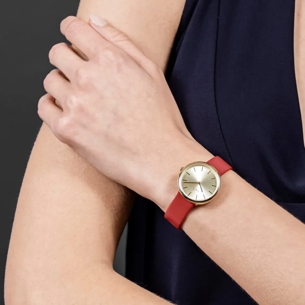 Spirit Gld Sl Str wt in Red