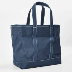 Sporty and Rich Sporty Vendome Tote with Detachable Strap in Blue