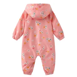 Star Floral Onesie in Pink