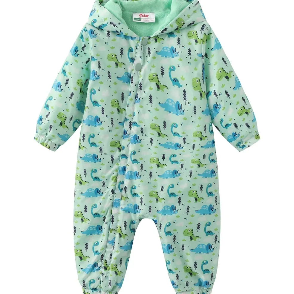 Star Football Onesie in Green