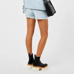 Stella McCartney Logo Denim Shorts in Blue