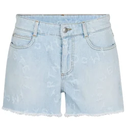 Stella McCartney Logo Denim Shorts in Blue