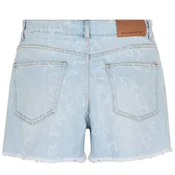Stella McCartney Logo Denim Shorts in Blue