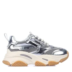 Steve Madden Juniors Jpossession Trainers in Silver