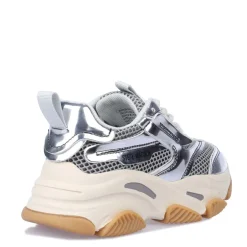 Steve Madden Juniors Jpossession Trainers in Silver