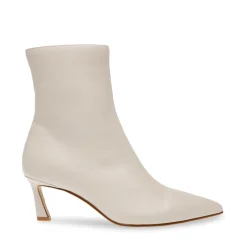 Steve Madden Lulah Ankle Stiletto Boots in Cream