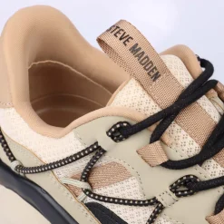 Steve Madden Spectator Trainers in Khaki