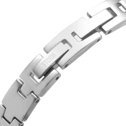 Storm Mera Silver Lazer Purple Stainless Steel Watch in White