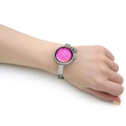 Storm Mera Silver Lazer Purple Stainless Steel Watch in White