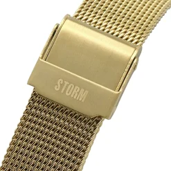 Storm Plated Stainless Steel Fashion Analogue Watch in Gold