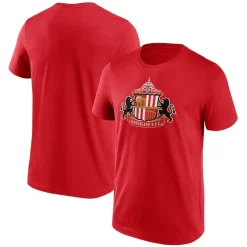 Sunderland AFC Mens Essential Logo T-Shirt in Red
