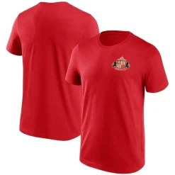 Sunderland AFC Mens Small Crest T-Shirt in Red