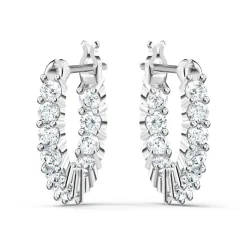 Swarovski Hoop Earrings in Silver