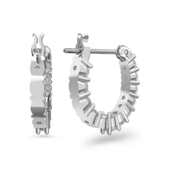 Swarovski Hoop Earrings in Silver
