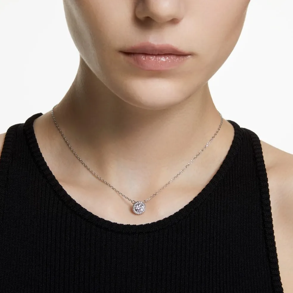 Swarovski Pavé Pendant in Silver