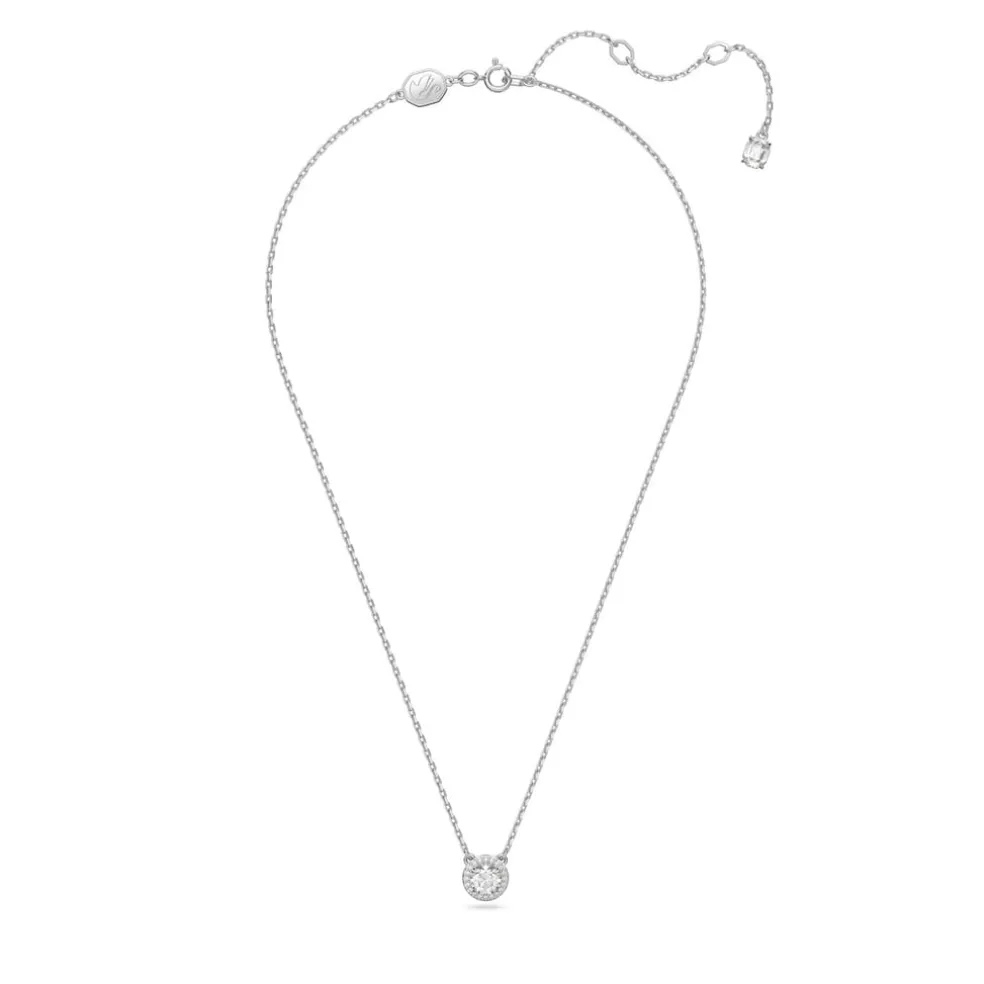 Swarovski Pavé Pendant in Silver