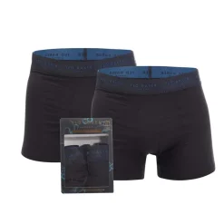 Ted Baker 2 Pack of Modal Trunks in Black