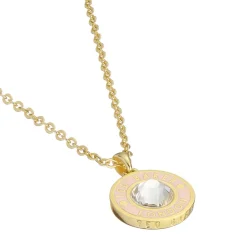 Ted Baker Crystal Button Pendant Necklace in Gold