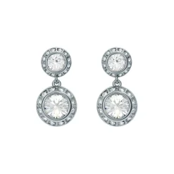 Ted Baker Crystal Drop Earrings in Silver