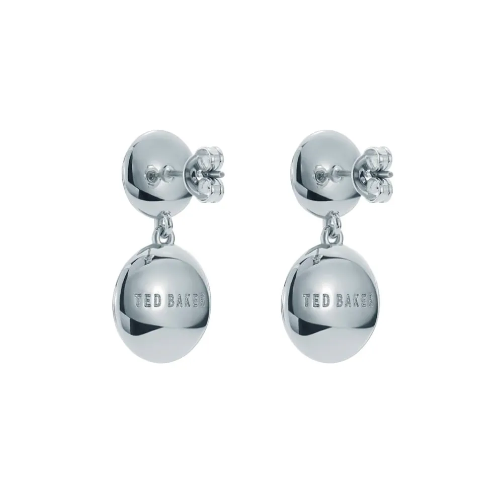 Ted Baker Crystal Drop Earrings in Silver