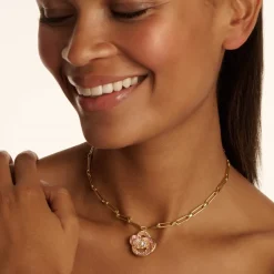 Ted Baker Florel Necklc in Gold