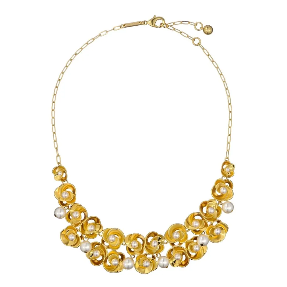 Ted Baker Flores Necklc in Gold