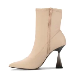 Ted Baker Liya Leather Ankle Boots in Natural