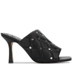 Ted Baker Majji Quilted Heeled Mules in Black