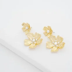 Ted Baker Petar Earrings in Gold