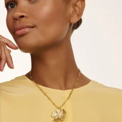 Ted Baker Pettaa Necklc in Gold