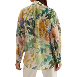 Ted Baker Piccola Long Sleeve Relaxed Fit Shirt in White