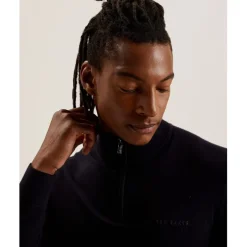 Ted Baker Turtleneck Regular Fit Long Sleeve Sweater in Blue