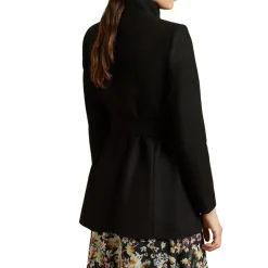 Ted Baker Wool Wrap Coat in Black