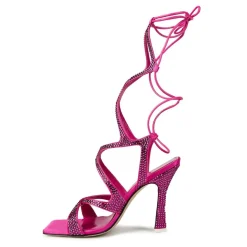 The Attico Attico Super Toe Post Sandals in Pink