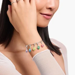 Thomas Sabo Alien Charm Pendant in Green