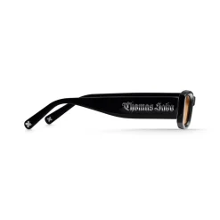 Thomas Sabo Kim Slim Rectangular Sunglasses in Black