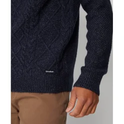Threadbare Ayres Turtleneck Regular Fit Sweater in Blue