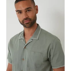 Threadbare Burnley Shirt in Green