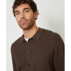 Threadbare Button Blossom Regular Fit Shirt in Brown