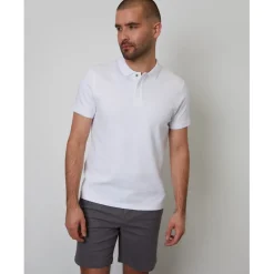 Threadbare Caswell Polo Regular Fit Short Sleeve Shirt in White