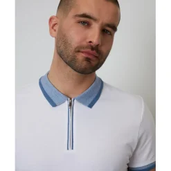 Threadbare Polo Emberton in White