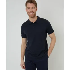 Threadbare Polo Regular Fit Short Sleeve Shirt in Blue