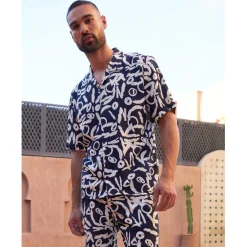 Threadbare Shirt Langdale in Blue